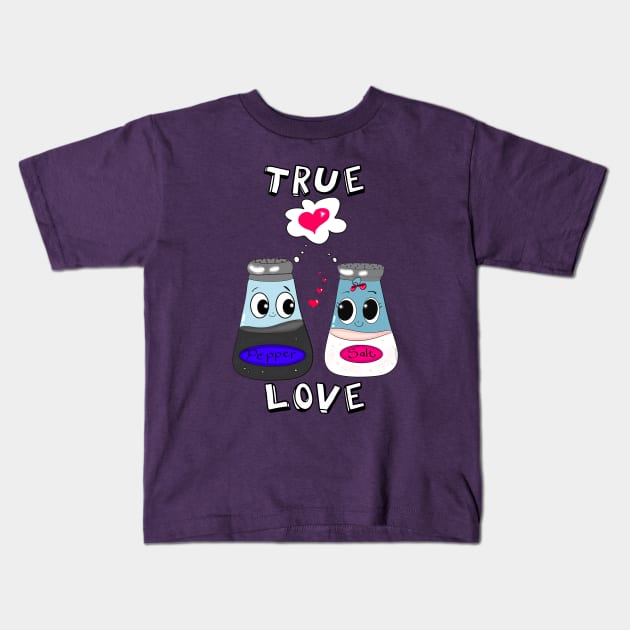 True Love Kids T-Shirt by DitzyDonutsDesigns